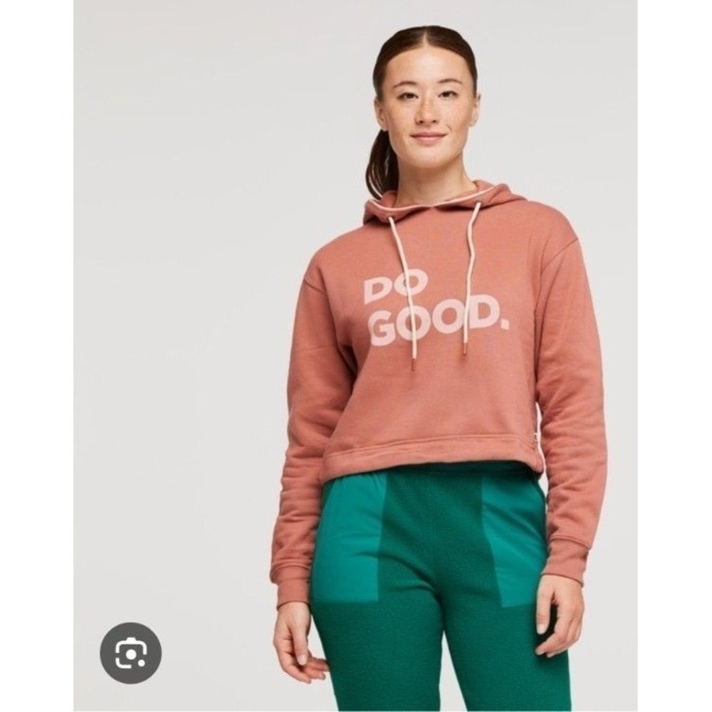Cotopaxi Women's Do Good Cropped Hoodie Sweatshirt Maeve NWOT Medium Athleisure